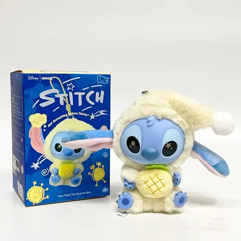 Kawaii Stitch Blind Box Bag Eat Some Thing before Sleep Series Vinyl Pendant Cute Doll Mystery Box Fluffy Doll Adult Gi